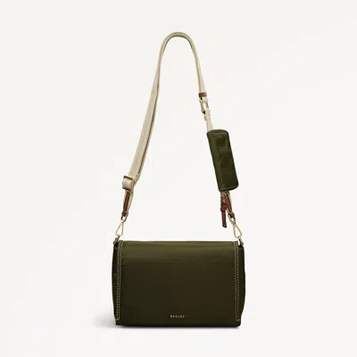 Radley London Olive Green Medium Flapover Cross Body Bag