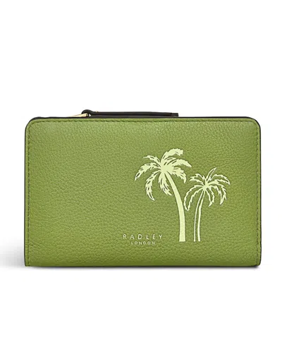 Radley London Palm Bay- Medium Bifold Purse In Bonsai