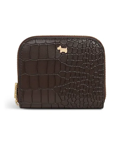 Radley London Percy Grove Faux Croc Zip Around Wallet In Brown