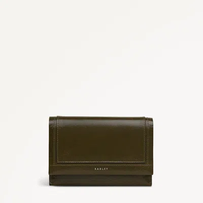 Radley London Pine Needle Medium Flapover Purse In Green