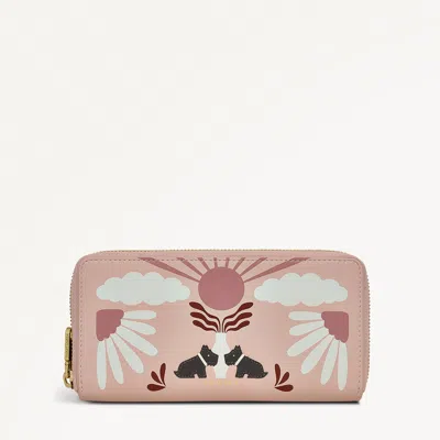 RADLEY LONDON PINK LARGE LEATHER PURSE