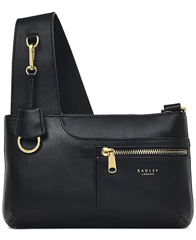 Radley London Pockets 2.0 Small Leather Ziptop Crossbody In Black