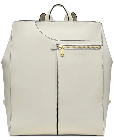 Radley London Pockets Icon Leather Backpack In Chalk
