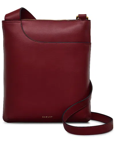 Radley London Pockets Icon Medium Zip-top Crossbody In Burgundy