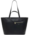 Radley London Pockets Icon Zip-top Medium Leather Tote In Black