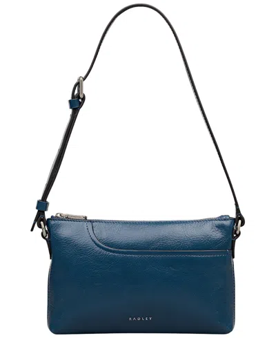 Radley London Pockets Mini Zip-top Shoulder Bag In Blue