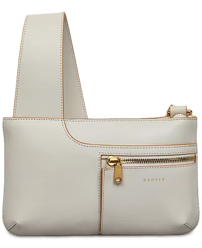 Radley London Pockets Small Leather Crossbody In Gray
