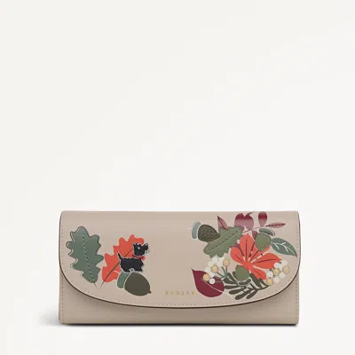 Radley London Porcini Large Flapover Wallet In Gray
