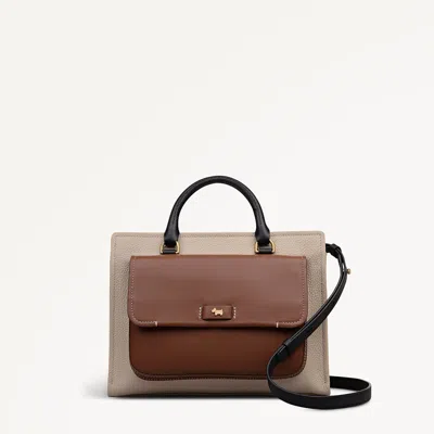 Radley London Porcini Medium Ziptop Grab Bag In Sand