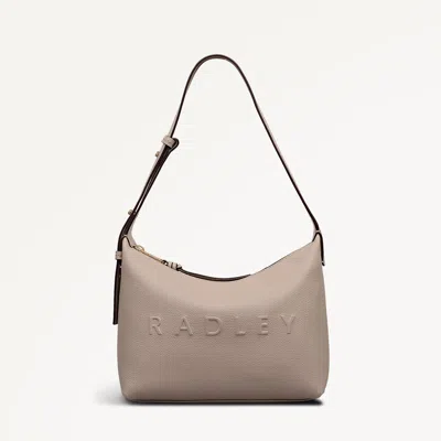 Radley London Porcini Medium Ziptop Shoulder Bag In Sand