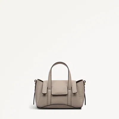Radley London Porcini Small Flapover Grab Bag In Gray