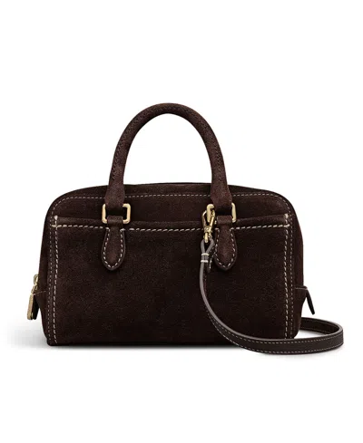 Radley London Portland Way Suede Small Zip Around Grab Bag In Brown