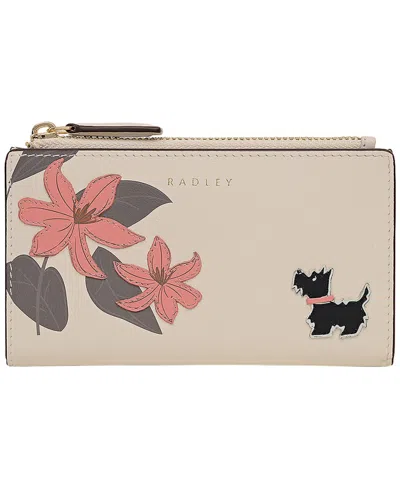 Radley London Pretty Petals Mini Zipper Wallet In White