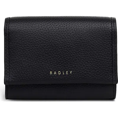 Radley London Radley Alba Place Medium Flap Leather Wallet In Black