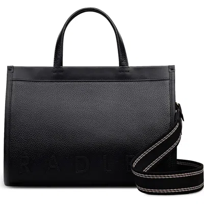 Radley London Radley Alba Place Small Leather Satchel In Black