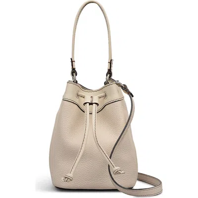Radley London Radley Albany Avenue Mini Drawstring Leather Crossbody Bag In Salt