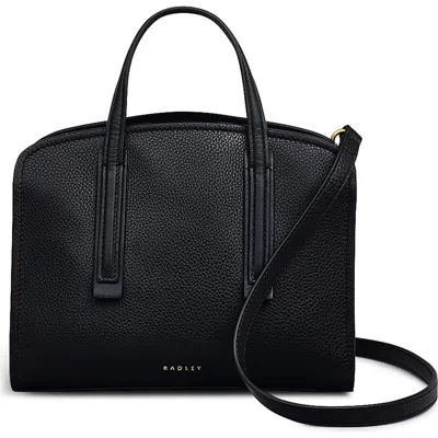Radley London Radley Arragon Pebbled Leather Small Satchel In Black