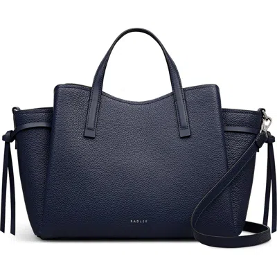 Radley London Radley Blake Gardens Large Leather Satchel In Black