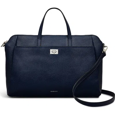Radley London Radley Brook Avenue Pebbled Leather Satchel In Black
