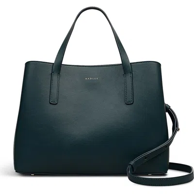 Radley London Radley Dukes Place Medium Top Zip Satchel Crossbody Bag In Blue