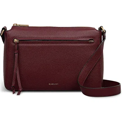 Radley London Radley Fountain Park Pebbled Leather Crossbody Bag In Merlot