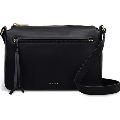 Radley London Radley Fountain Park Small Zip Leather Crossbody Bag In Black