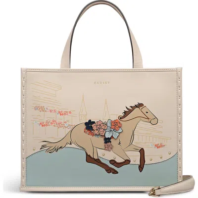 Radley London Radley Kentucky Derby Spring 2026 Small Ziptop Satchel Bag In White