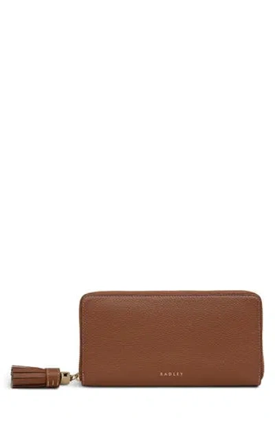 Radley London Radley Noble Alley Large Zip Leather Wallet In Brown