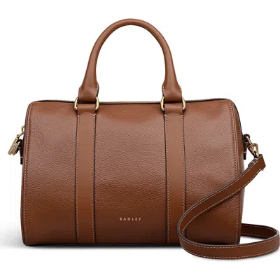 Radley London Radley Noble Alley Medium Ziptop Satchel Bag In Brown