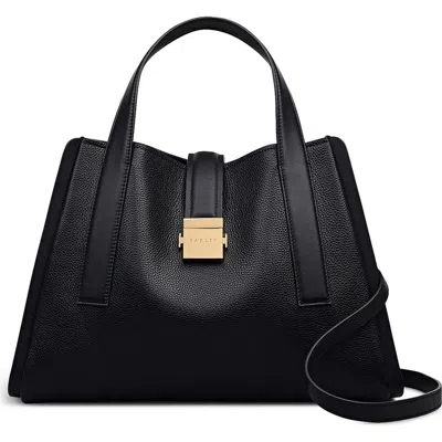 Radley London Radley Sloane Mews Medium Leather Satchel In Black