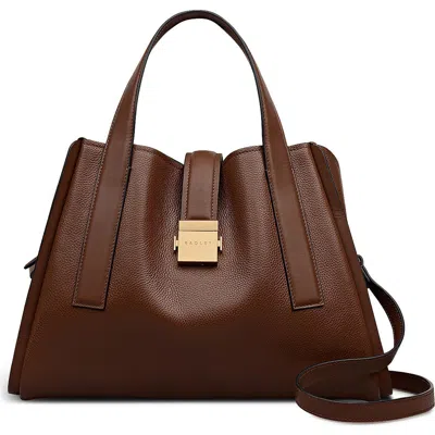 Radley London Radley Sloane Mews Medium Leather Satchel In Brown