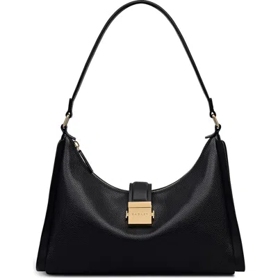 Radley London Radley Sloane Mews Pebbled Leather Shoulder Bag In Black
