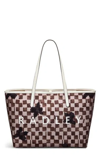 Radley London Radley Southwell Gardens Check Large Tote Bag In Gray