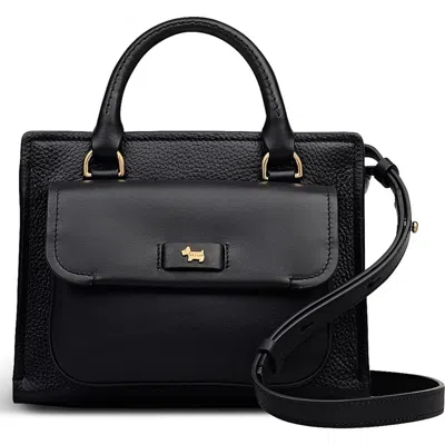 Radley London Radley Talbot Way Small Zip Top Leather Satchel In Black