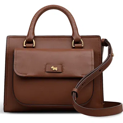 Radley London Radley Talbot Way Small Zip Top Leather Satchel In Brown