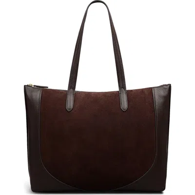 Radley London Radley Wood Park Large Suede Tote Bag In Brown