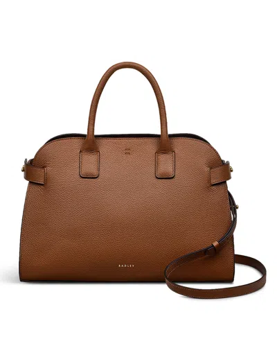 Radley London Rathbone Medium Open Top Satchel Bag In Saddle