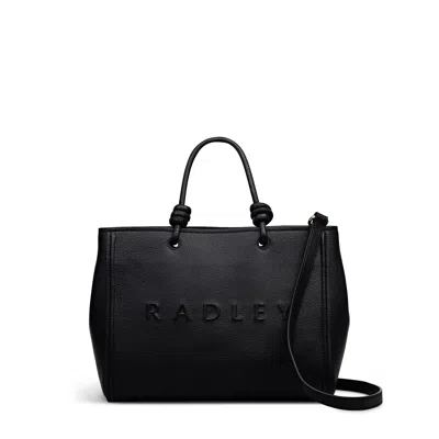 Radley London Ridgeway Gardens Medium Ziptop Satchel Bag In Black