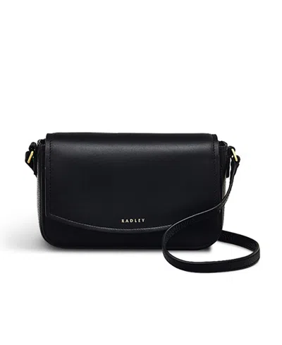 Radley London River Road Mini Flapover Crossbody Bag In Black