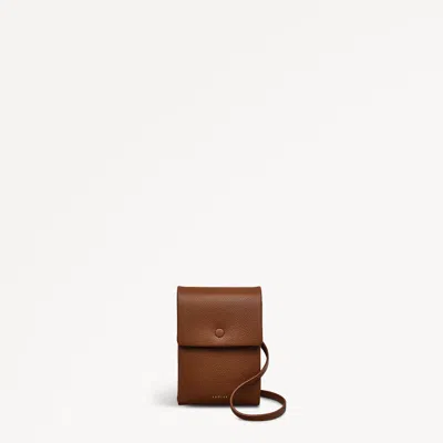 Radley London Saddle Brown Leather Phone Bag