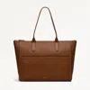 Radley London Saddle Medium Ziptop Tote Bag In Brown