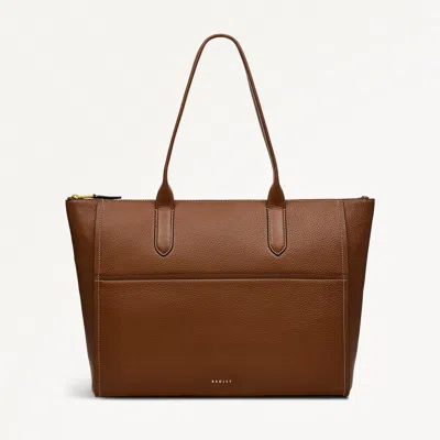 Radley London Saddle Medium Ziptop Tote Bag In Brown