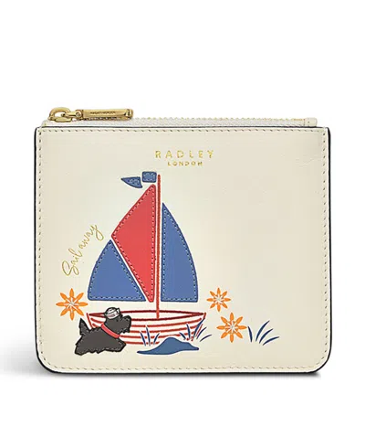 Radley London Sail Away- Passport Cover Purse In Chalk