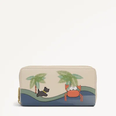 Radley London Salt Large Zip Around Wallet In White