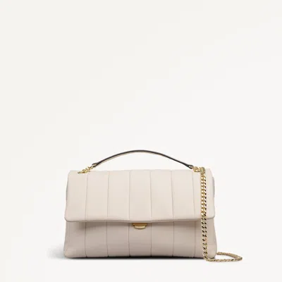 Radley London Salt Small Flapover Cross Body Bag In White