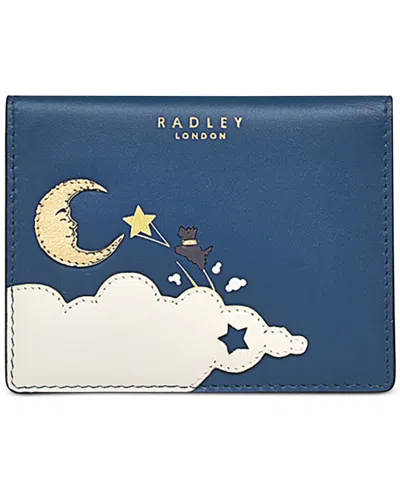 Radley London Shoot For The Moon Small Leather Cardholder In Dark Teal