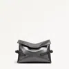 Radley London Silver Medium Flapover Clutch Bag