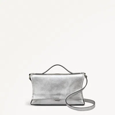 Radley London Silver Medium Flapover Cross Body