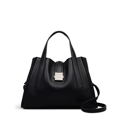 Radley London Sloane Mews Medium Ziptop Satchel Bag In Black