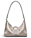Radley London Sloane Mews Metallic Small Zip Top Shoulder Bag In Gold